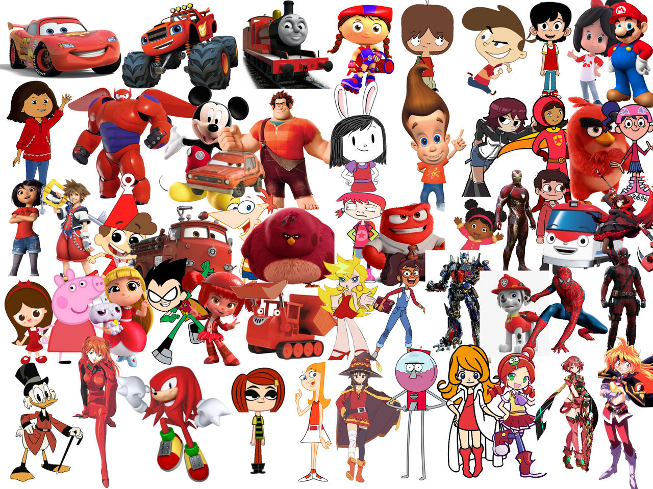 Red characters by Elishaboy on DeviantArt