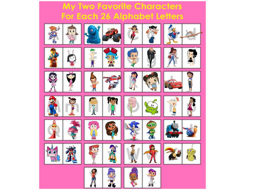 Alphabet characters by Elishaboy on DeviantArt