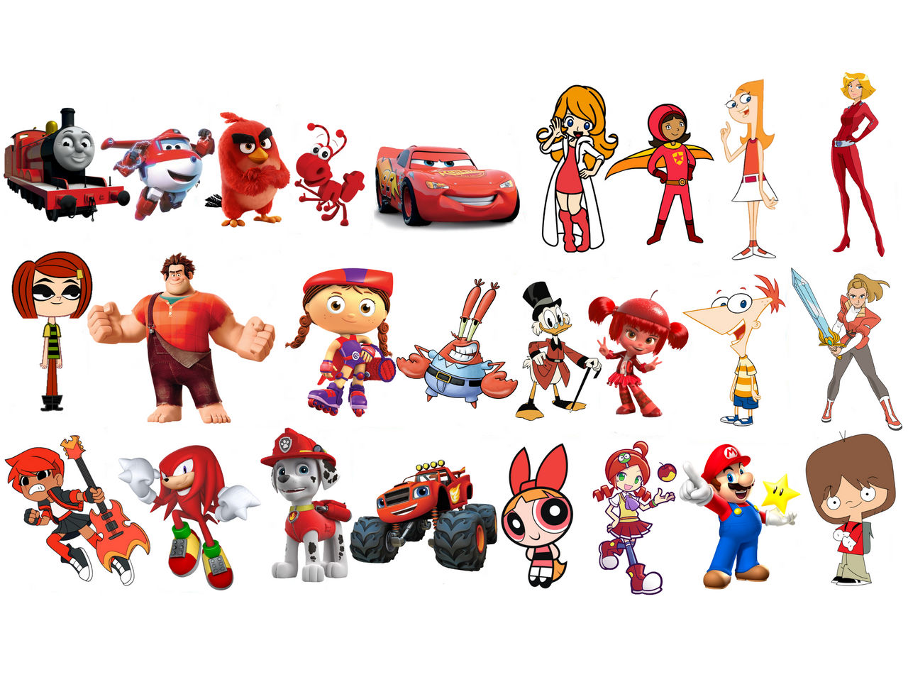 Red characters by Elishaboy on DeviantArt