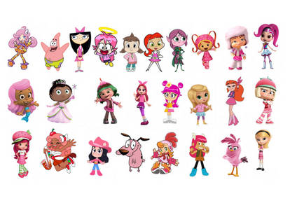 Pink Characters Icon Pink characters by Elishaboy on DeviantArt