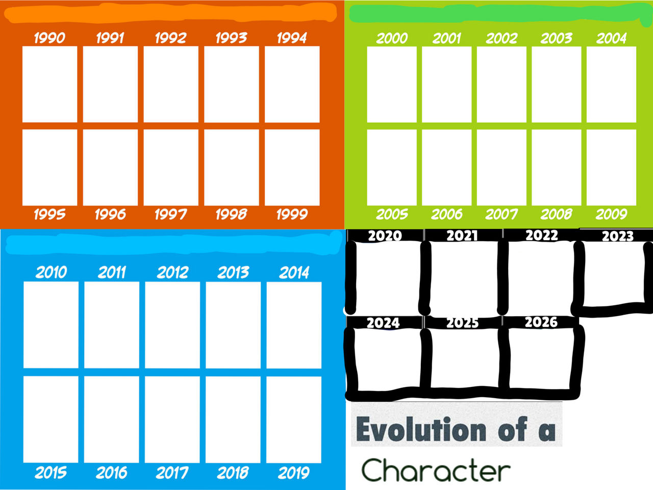 Evolution of a character by Elishaboy on DeviantArt