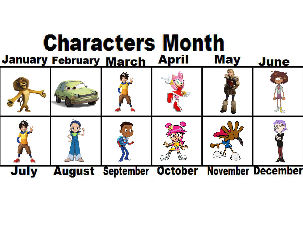 Abc Month Characters. Deviantart A characters month by Elishaboy on DeviantArt