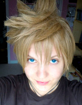 Roxas - Wig attempt 1