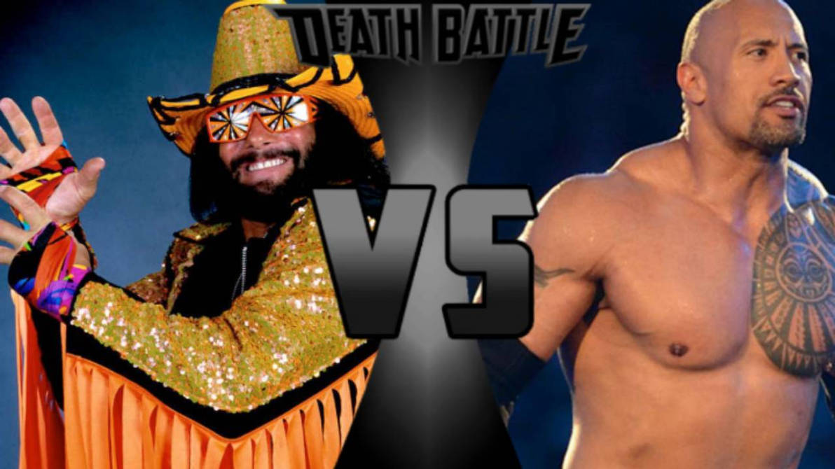 Macho Man Rocks Macho Man Randy Savage vs The Rock by manatobasmith on DeviantArt