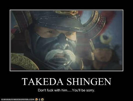 Takeda Shingen demotivator