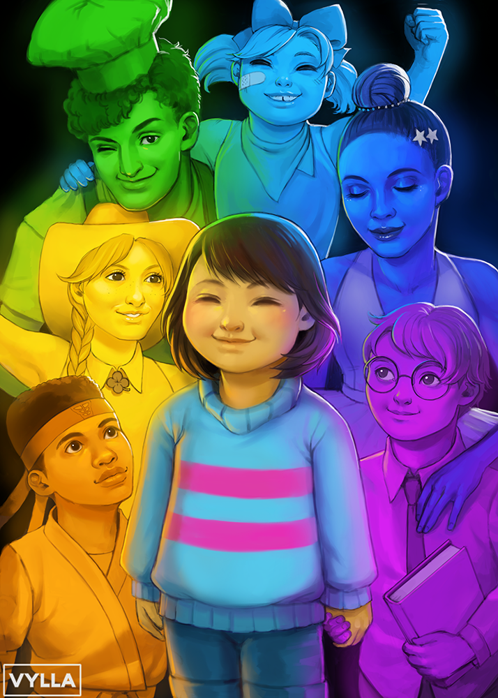 Undertale The Seven Human Souls By Vylla On Deviantart