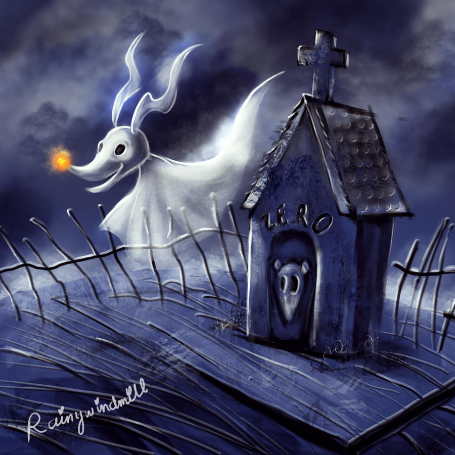 Zero Nightmare Before Christmas By Rainywindmill On Deviantart Zero From The Nightmare Before Christmas