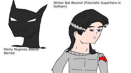 Winter Bat Beyond - Marty McGinnis Wayne Barnes by Dinzydragon