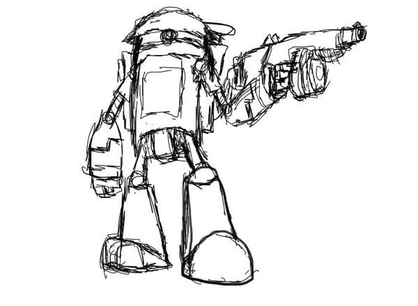 Basic Mech W.I.P by Akidwithgoggles on DeviantArt