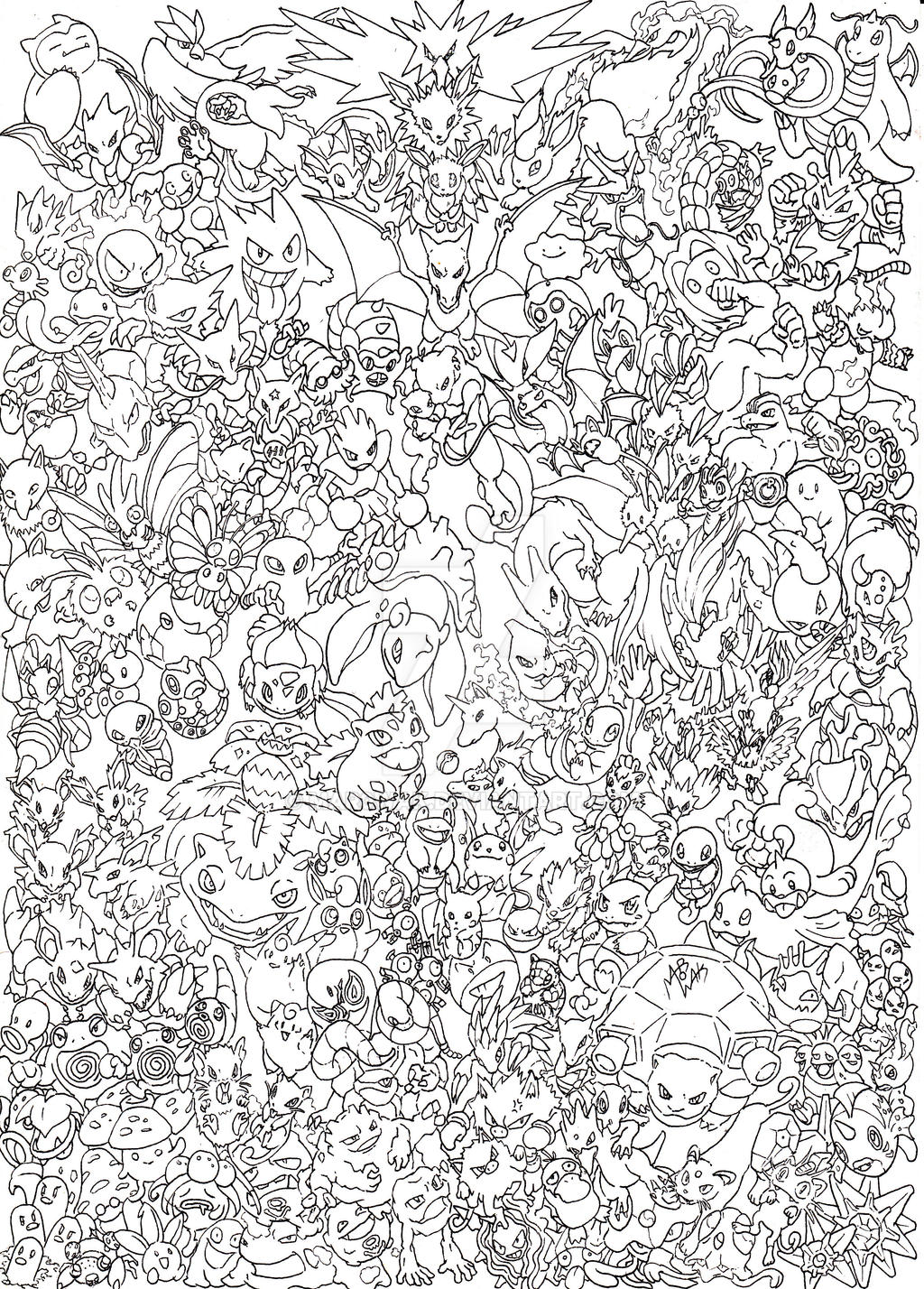 Original 151 pokemon in A4 (21x30cm) by MAR0WAK on DeviantArt