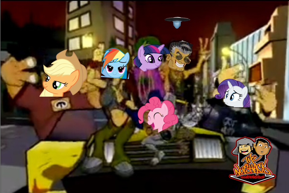 It's the nutshack but they're ponies.