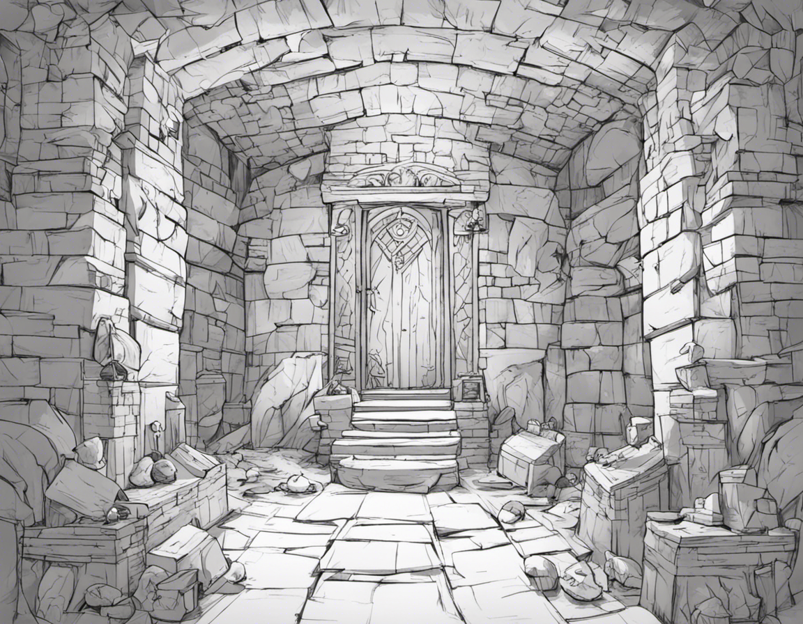 Fantasy dungeon interior sketch by simplyhelen31 on DeviantArt