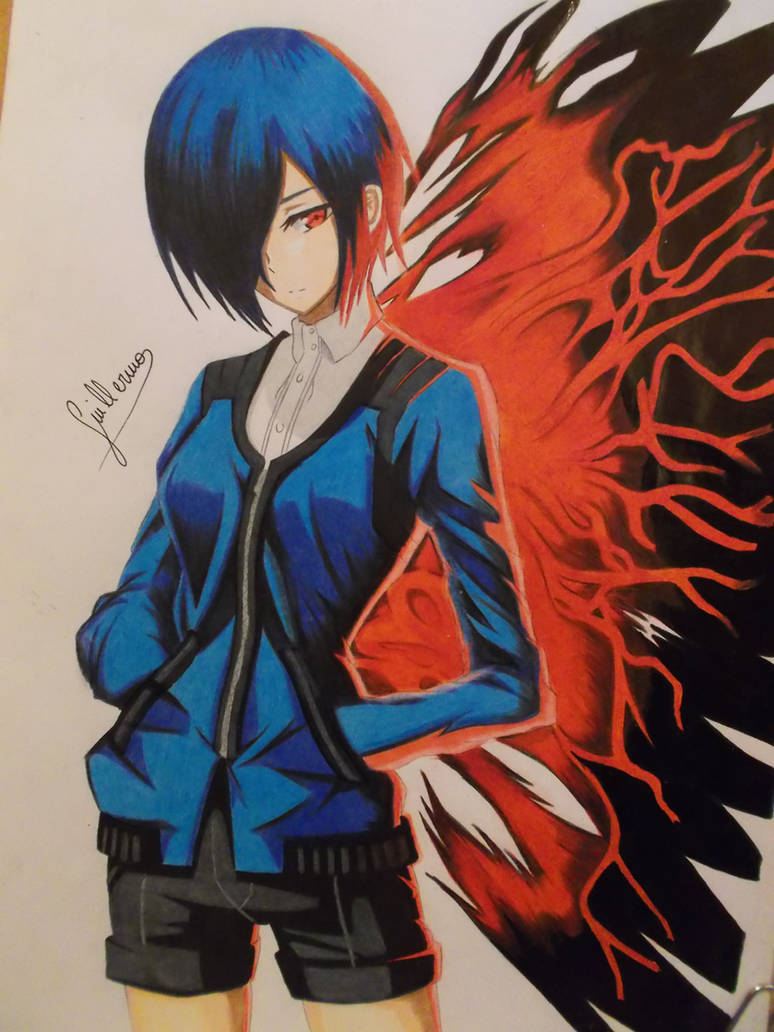 Картинки тока. Тоука кагуне. Тоука гуль. Тоука кагуне в аниме. Кагуне Touka Kirishima.