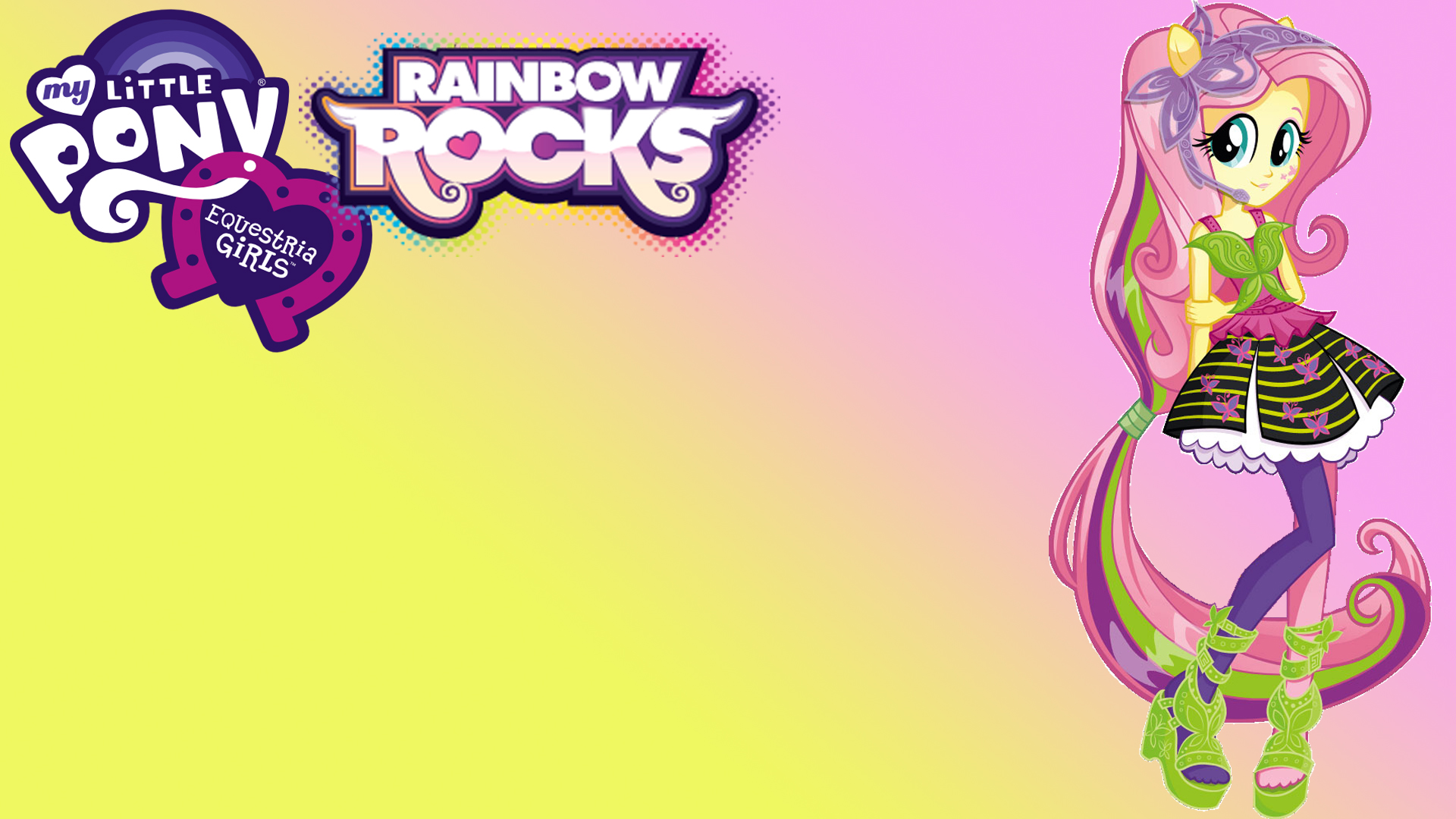 Equestria Girls Rainbow Rocks Fluttershy Wallpaper