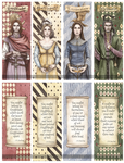 Hogwarts Founders Double-Sided Bookmarks