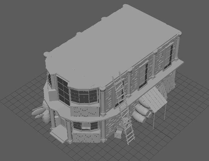 Overhead Viewmodel 3D Model House Overhead View by AnonymousPhantomAP on DeviantArt