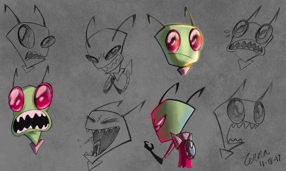 Invader Zim Faces