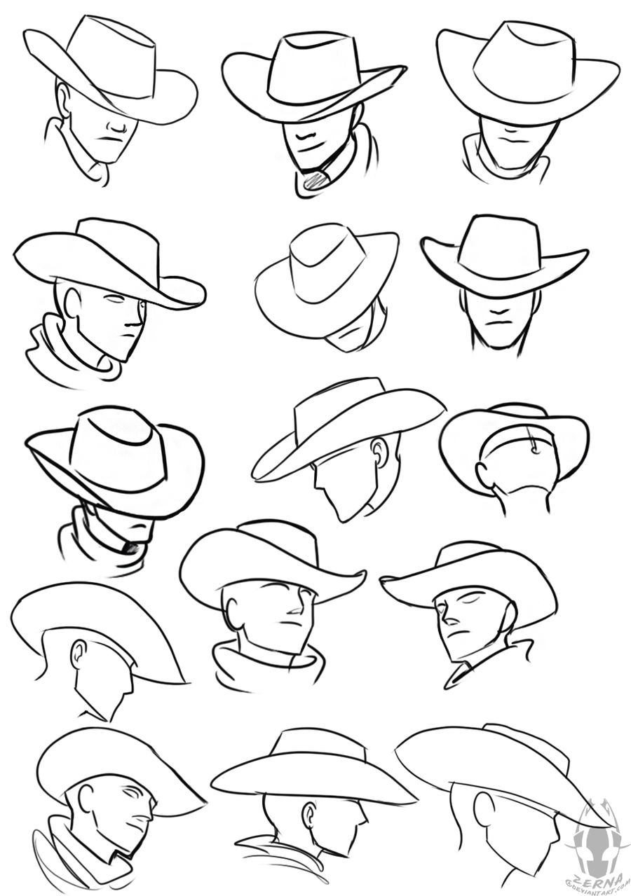 Cowboy Hat References by Zerna on DeviantArt