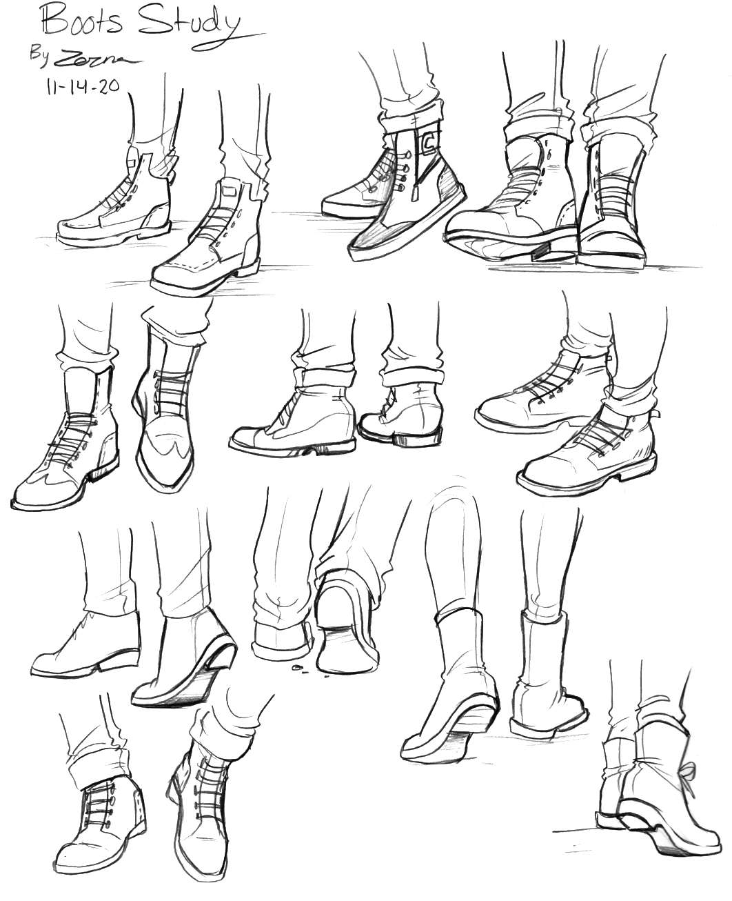 Let's Draw--Boots by Zerna on DeviantArt