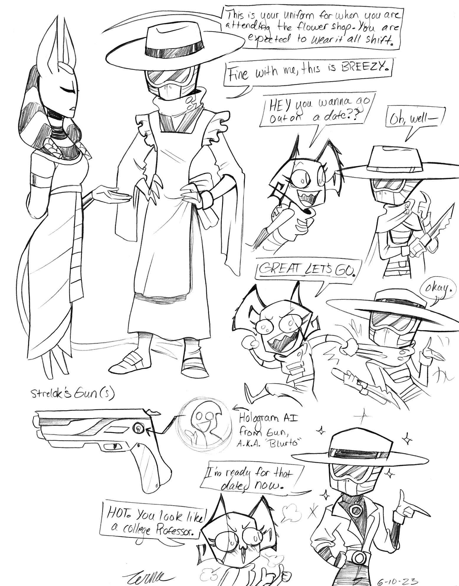 Atrelox Comm--Strelok and Sana Sketchhpage by Zerna on DeviantArt