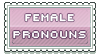 female pronouns stamp
