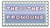 they/them pronouns stamp by urastamps