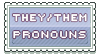 they/them pronouns stamp