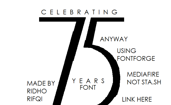 75 Fancy Script 75 Anniverasy Font by RidhoRifqi on DeviantArt