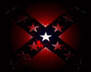 Bloody Confederate Flag