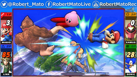 Twitch Layout - Super Smash Bros 3DS - Robert Mato