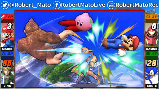 Twitch Layout - Super Smash Bros 3DS - Robert Mato