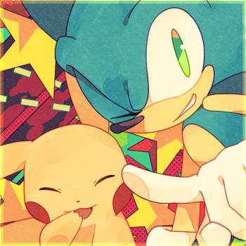 Pikachu and Sonic