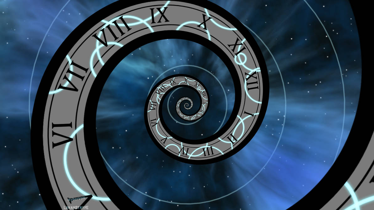 Blue Space-Time Vortex (Wallpaper) by XyberVolt on DeviantArt