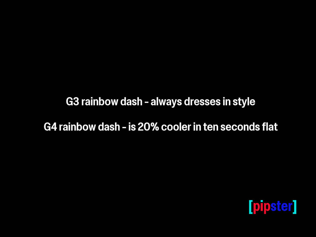 G3 vs G4 by RainbowDashFan2010 on DeviantArt