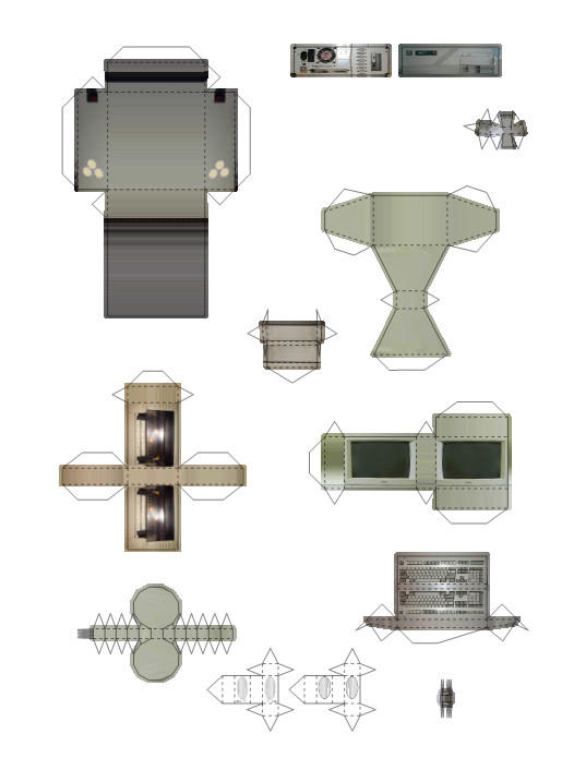 papercraft pc desktop model by traveler99 on DeviantArt