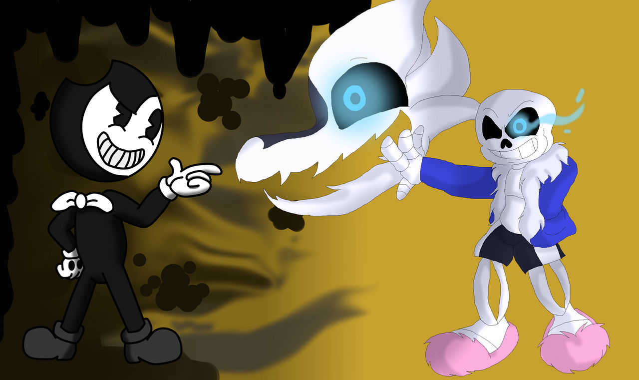 Sans vs. Bendy (Collab w/ SonicFazbear15)