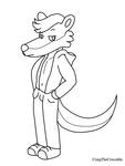 Zach line art by CraigTheCrocodile