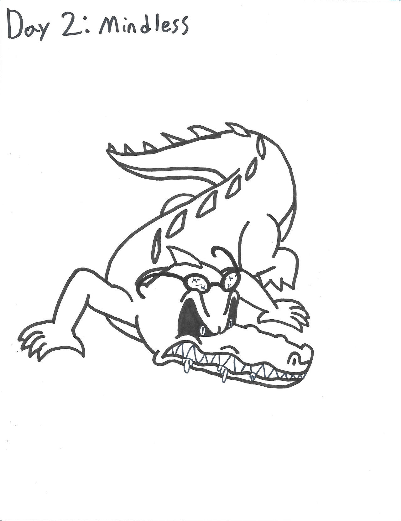 Inktober Day 2: Mindless