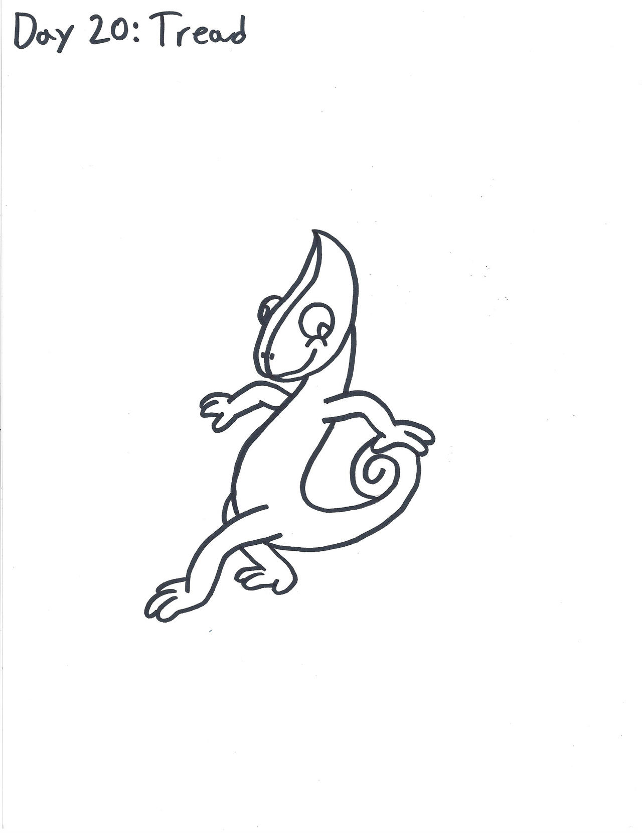 Inktober Day 20: Tread