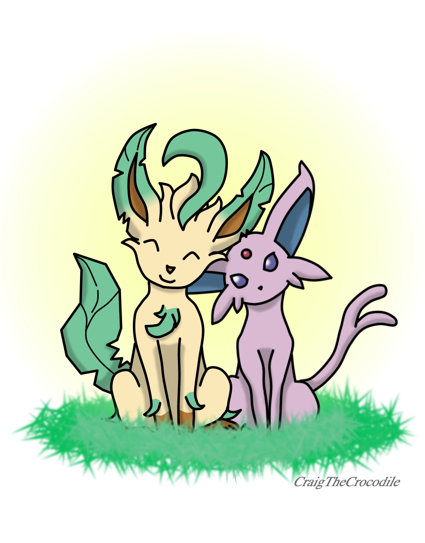 Leafeon and Espeon
