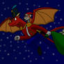 Tekess's Christmas Flight (Art Trade)