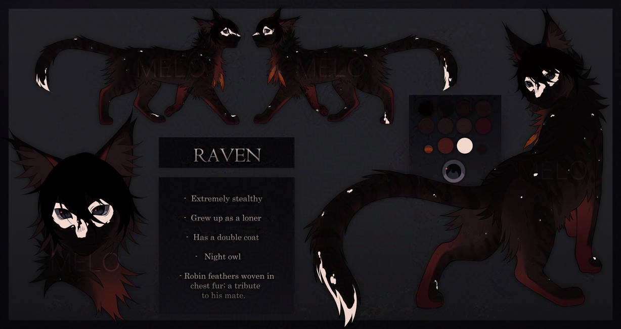 Raven Reference Sheet by qells on DeviantArt