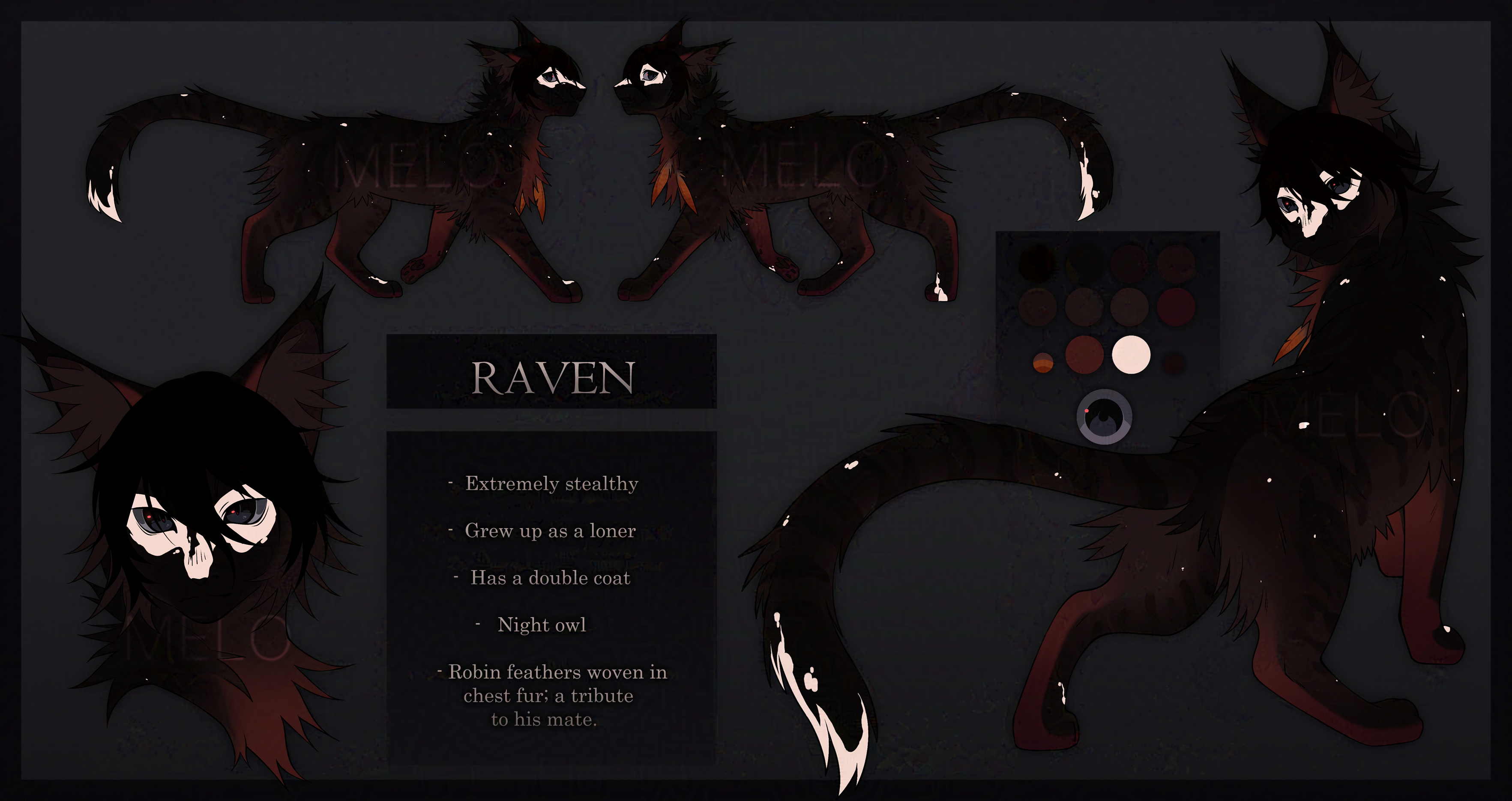 Raven Lib Raven Reference Sheet by qells on DeviantArt