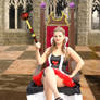 Queen of Hearts sitting