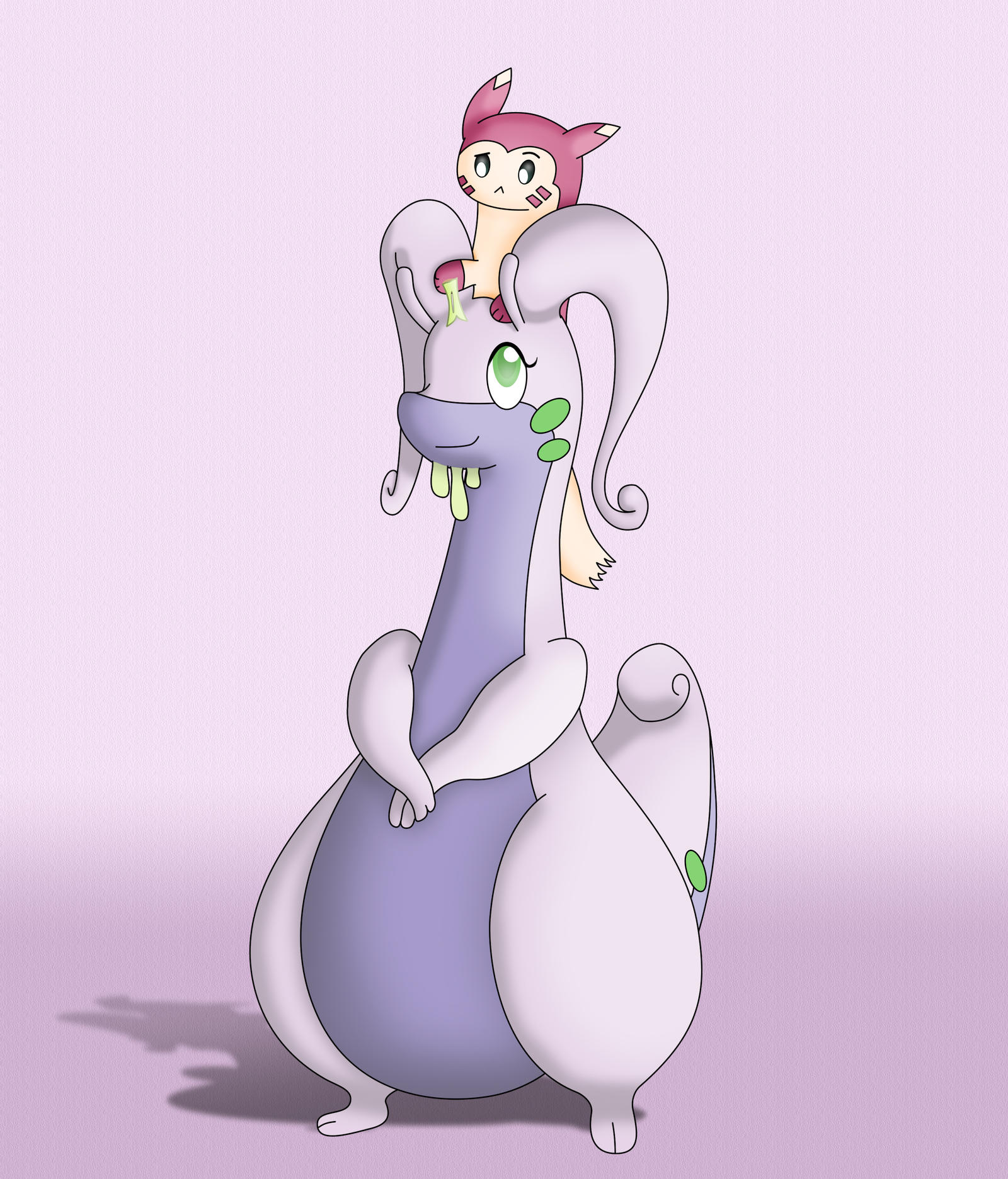 Goodra and Furret