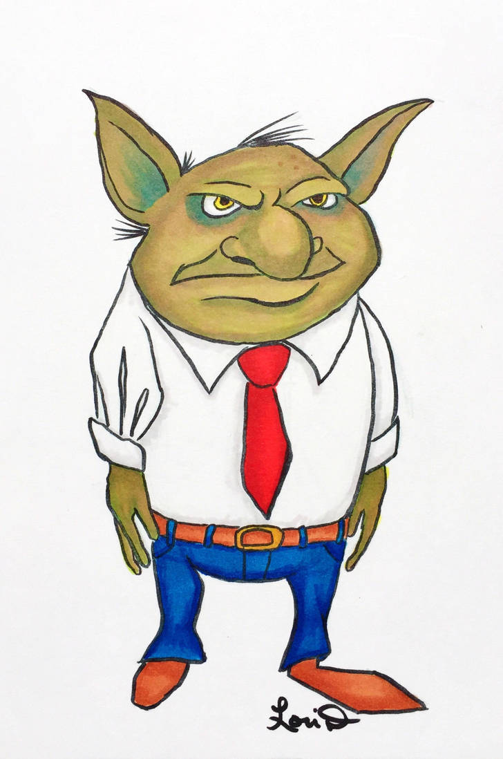 Grumpy Troll by happyVickery on DeviantArt