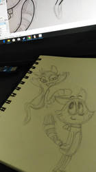 Taffy and Roxy (Sketch)