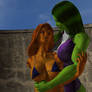 Tigra and She-Hulk embrace 03