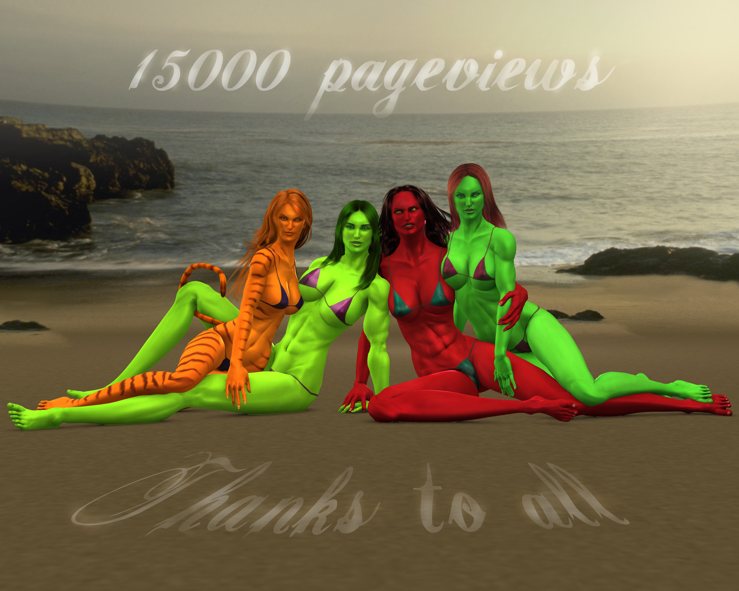 15000 pageviews