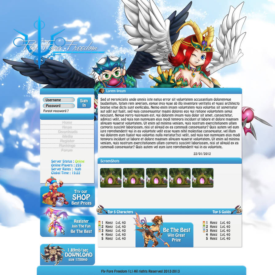 Flyff 'Fly For Freedom' by aeonx32 on DeviantArt